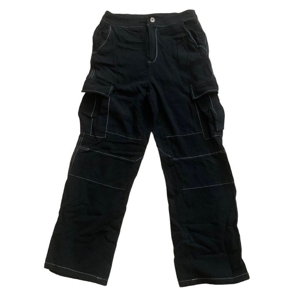 SHEIN Black & White High Waist Utility Cargo Pants Size XS